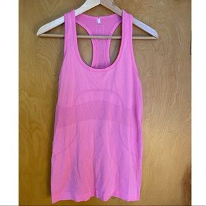 Lululemon pink workout top size 6